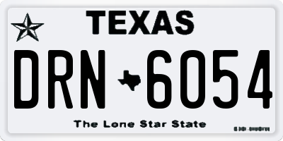 TX license plate DRN6054