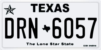 TX license plate DRN6057