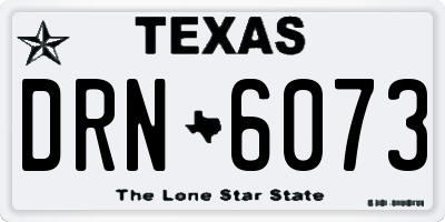 TX license plate DRN6073