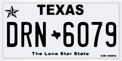 TX license plate DRN6079