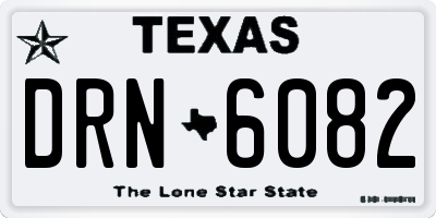 TX license plate DRN6082