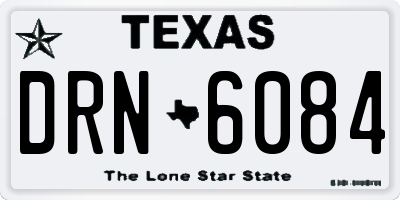 TX license plate DRN6084