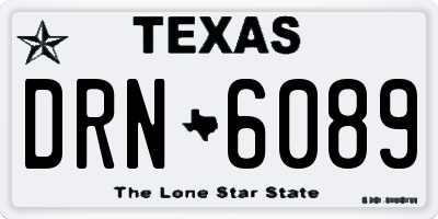 TX license plate DRN6089