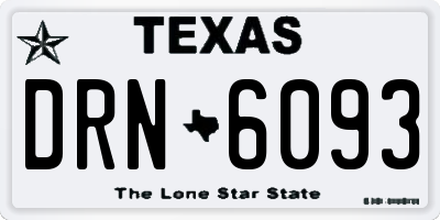 TX license plate DRN6093