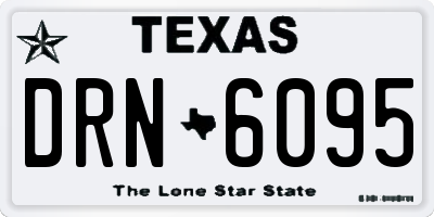 TX license plate DRN6095