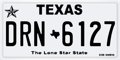 TX license plate DRN6127