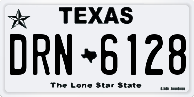 TX license plate DRN6128