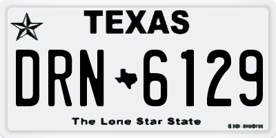 TX license plate DRN6129