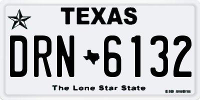 TX license plate DRN6132
