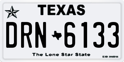 TX license plate DRN6133