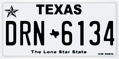 TX license plate DRN6134