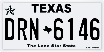 TX license plate DRN6146