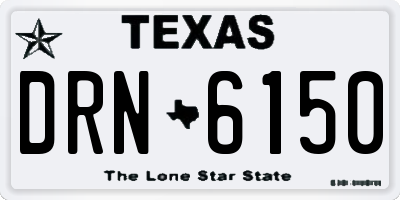 TX license plate DRN6150