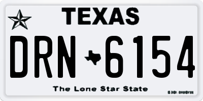 TX license plate DRN6154