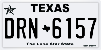 TX license plate DRN6157