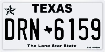 TX license plate DRN6159