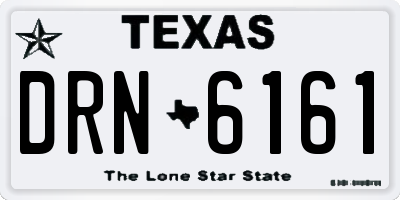TX license plate DRN6161