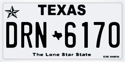 TX license plate DRN6170