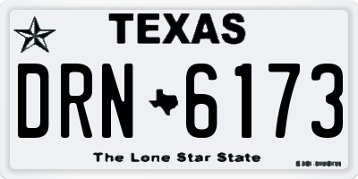 TX license plate DRN6173