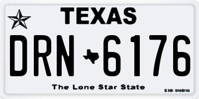 TX license plate DRN6176