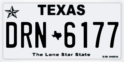 TX license plate DRN6177