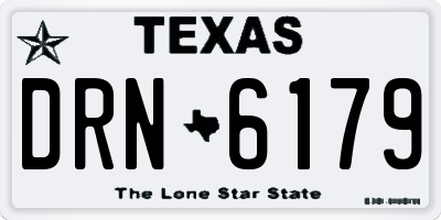 TX license plate DRN6179