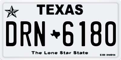 TX license plate DRN6180