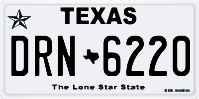 TX license plate DRN6220