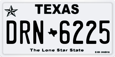 TX license plate DRN6225