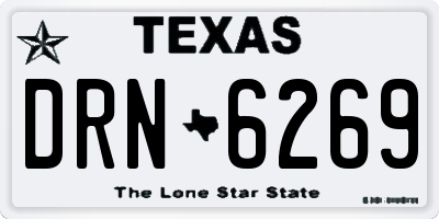 TX license plate DRN6269