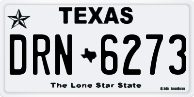 TX license plate DRN6273