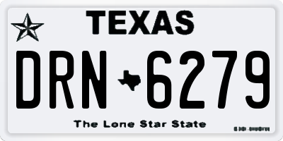 TX license plate DRN6279