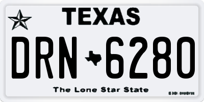 TX license plate DRN6280