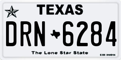 TX license plate DRN6284