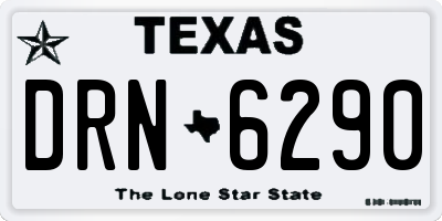 TX license plate DRN6290