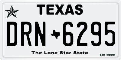 TX license plate DRN6295