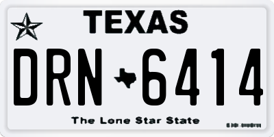 TX license plate DRN6414