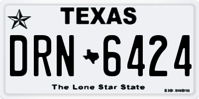 TX license plate DRN6424