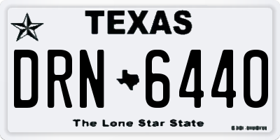 TX license plate DRN6440