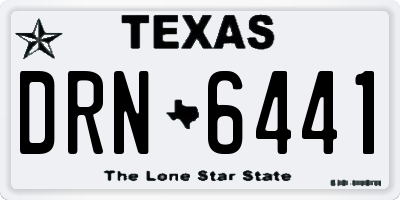 TX license plate DRN6441