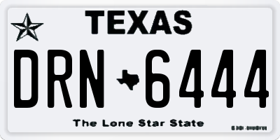 TX license plate DRN6444