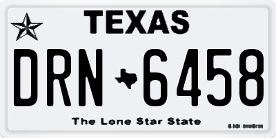 TX license plate DRN6458