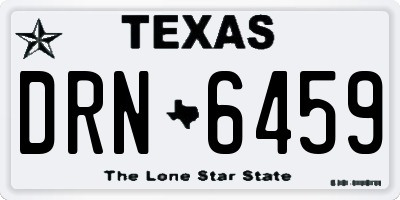 TX license plate DRN6459