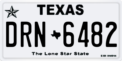 TX license plate DRN6482