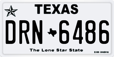 TX license plate DRN6486