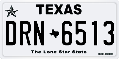 TX license plate DRN6513