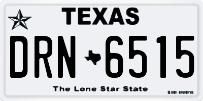 TX license plate DRN6515