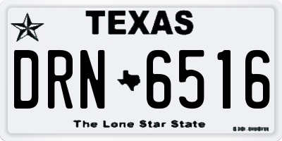 TX license plate DRN6516