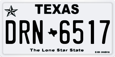 TX license plate DRN6517