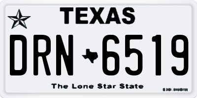 TX license plate DRN6519